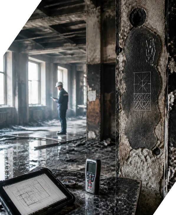 Обследование зданий после пожара в Донском от 15198 р. | ЭкспертизаРоссия