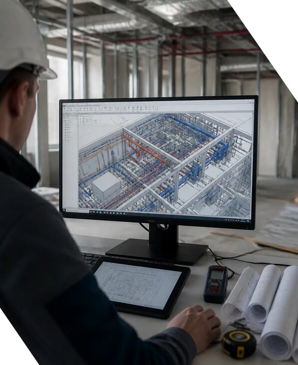 Создание BIM модели инженерных сетей для объектов в Донском